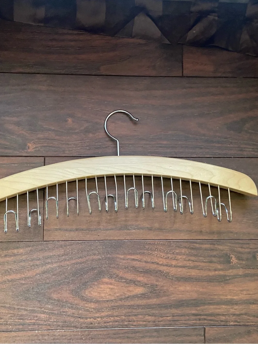 Wood Hanger For Ties Belts Jewelry Purses